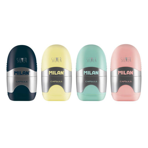 Picture of MILAN SILVER SERIES SHARPENER + ERASER